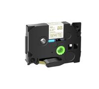 SEFNPOME 1PK 12mm On White Satin Ribbon Fabric Tape Compatible With TZe-R234 RW34 RN34 RW34 Label Tape Replacement(Gold on white)