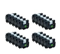 SEFNPOME 20PCS Laminated Black Print On White 0. 94 Inch Label Tape 24mm X 8m Compatible With Labelmaker TZe-251 TZe251 Tz-251 Compatible Labels