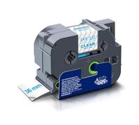 SEFNPOME 36mm Laminated Label Tape TZe-261 1 Piece Compatible With TZe TZ Tape TZe261 TZ-261 For Label Printer Machine(Blue on Clear)