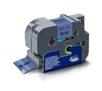 SEFNPOME 36mm Laminated Label Tape TZe-261 1 Piece Compatible With TZe TZ Tape TZe261 TZ-261 For Label Printer Machine(Black on Blue)