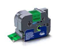 SEFNPOME 36mm Laminated Label Tape TZe-261 1 Piece Compatible With TZe TZ Tape TZe261 TZ-261 For Label Printer Machine(Black on Green)