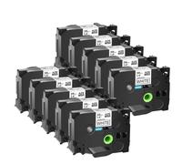 SEFNPOME 5/10PK Black On White 36mm Label Tapes For Compatible TZE-261 TZ261 Laminated Ribbons For Label Printers PT-550(10PK)