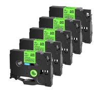 SEFNPOME 6-24mm Fluorescent Laminated Label Tape Compatible With TZE B31 C31 D31 For PT-D600 400AD 450 P900W Label Printer 5/10PK(5PK Fluo green)