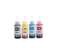 SEFNPOME Compatible Refill Dye Ink For Various Models L101 L111 L130 L201 L211 L200 L655 L605 L1455 L380 L385 L383 L485 70ML Per Bottle T6721 T6722 T6723 T6724(4 Color)