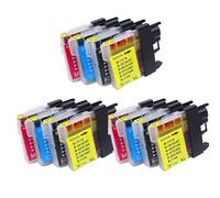 SEFNPOME Ink Cartridge LC1100 LC980 LC1100 LC980BK LC975 Compatible With DCP-195C 385C MFC-490CN MFC-5490CN DCP-375CW DCP-377CW DCP-383C(3SET)