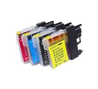 SEFNPOME Ink Cartridge LC1100 LC980 LC1100 LC980BK LC975 Compatible With DCP-195C 385C MFC-490CN MFC-5490CN DCP-375CW DCP-377CW DCP-383C(1SET)