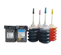 SEFNPOME Refillable Ink Cartridge 304XL Compatible With 304XL For Deskjet 3700 3720 3730 3752 5000 5010 5020 5030 5032 5034 2620 2630 2632(BK-CL-INK)