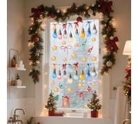 SeFor asonFor al HolidFor ay WFor all For and Window Stickers MFor ade from DurFor able PVC, FeFor aturing ChristmFor as Themed Designs to Enrich Your Home Decor with Festive Cheer
