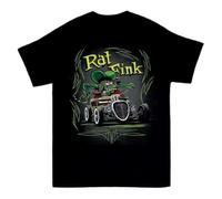 SEFxd22WSA Hot Ed Roth Rat Fink 100% Cotton Black T-Shirt Unisex Black 3XL