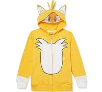 SEGA Boys Sonic The Hedgehog Shadow Tails And Knuckles Cosplay Fleece Zipper Hoodie 4-20 Years Gold