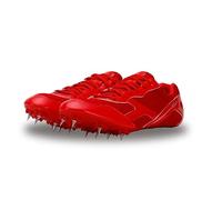 Sega Flower Athletic Metal Spikes Unisex Running & Racing Shoes Track and Field Metal Spikes (Red, UK Footwear Size System, Adult, Men, Numeric, Medium, 7)