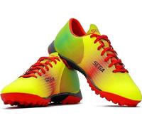 Sega Legend Football Boots Low Top Futsal Astro Turf Trainers Lightweight Football Shoes Unisex (Red & Yellow Sunset, UK Footwear Size System, Adult, Men, Numeric, Medium, 8)