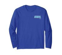 Sega Logo Design Long Sleeve T-Shirt, Adult Unisex, Royal Blue, Small