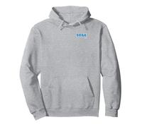 Sega logo design Pullover Hoodie, Adult Unisex, Heather Grey, Medium