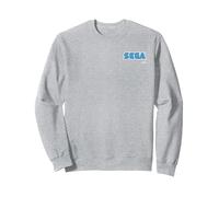 Sega logo design Sweatshirt, Adult Unisex, Heather Grey, Large