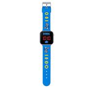 Sega Sonic The Hedgehog Blue LED Kids Watch with Printed Character Strap Red