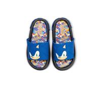 Sega Sonic the Hedgehog Slides for Boys, Black, 4 Big Kid
