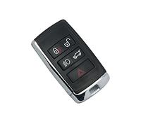 SEGADEN Modified Key Shell Compatible with Land Rover Range Rover Evoque Sport Velar Jaguar 5 Button Keyless Entry Smart Remote Key Case Fob SS702