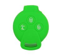 SEGADEN Silicone Cover Protector Case Skin Jacket fit for MERCEDES BENZ SMART Fortwo 3 Button Remote Key Fob CV4953 Light Green
