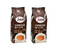 Segafredo Casa Espresso Coffee Beans - 2x1kg Pack, Rich Arabica-Robusta Blend for Creamy, Intense Espresso