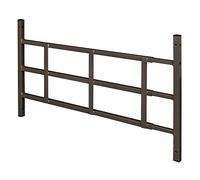 Segal S 4754 16 in. Fixed 3-Bar Window Grill (Width Expandable) Guard, Bronze, 15-1/4"H x 23-1/2"-38" W