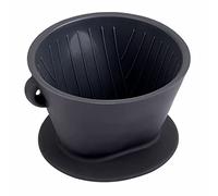 Segarty Silicone Pour Over Coffee Dripper, 1 Set Black Collapsible Coffee Maker Single Cup with Storage Pouch, 2 Reusable Coffee Filter Cone Drip Holder Slow Brewer for Travel, Camping, Office