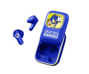 Sega's Sonic TWS Wireless Earphones with LED Light Up Slider Charging Case