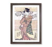 Segawa Tomisaburo Ii By Sharaku Toshusai Asian Japanese Framed Print | A4 Walnut Framed Wall Art | Ready to Hang | Asian Nature Picture | Living Room Bedroom Lounge Office