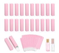 Segbeauty 20pcs Perfume Packaging Presents Box Perfume Gift Boxes DIY Lip Gloss Balm Tube Containers, Matte Pink Purple, 1 Count (Pack of 20), 3.54 X 0.86 X 0.86 in