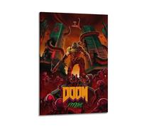 SEGFUGS Doom Game Poster Poster Decorative Painting Canvas Wall Posters And Art Picture Print Modern Family Bedroom Decor Posters 20x30inch(50x75cm)