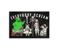 SEGFUGS Everybody Scream Group Poster Poster Decorative Painting Canvas Wall Posters And Art Picture Print Modern Family Bedroom Decor Posters 08x12inch(20x30cm)