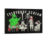 SEGFUGS Everybody Scream Group Poster Poster Decorative Painting Canvas Wall Posters And Art Picture Print Modern Family Bedroom Decor Posters 16x24inch(40x60cm)