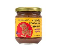 Seggiano Organic Crunchy Chocolate Hazelnut Spread 200g - Dairy Free Chocolate Spread - Vegan, Vegetarian, GMO Free, Gluten Free, Wheat Free & Palm Oil Free