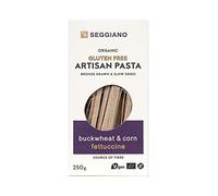 Seggiano Organic Gluten Free Buckwheat & Corn Fettuccine 250g - Certified Gluten Free, Vegan, Vegetarian & GMO Free - High in Protein & High in Fibre - Bronze Drawn & Slow Dried