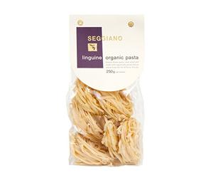Seggiano Organic Linguine Pasta 250g - Vegan, Vegetarian, GMO Free - Made in Southern Tuscany Using 100% Tuscan Organic Durum Wheat And Using the Bronze Drawn Method