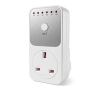 Segment Timer Plug Socket, 1-10 Hour Adjustable, Energy Saving UK Plug-In Time Controller, Simple and Easy to Operate for Indoor Power Saving and Auto Shut off
