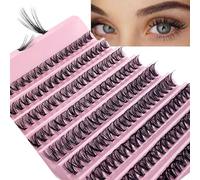 Segmental False Eyelashes Set, 200 Pieces, 30D/40D/60D/80D, Natural Volume DIY at Home, Perfect for Daily and Special Occasion, False Eyelashes (40D)