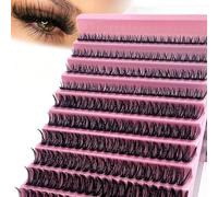 Segmental False Eyelashes Set, 200 Pieces, 30D/40D/60D/80D, Natural Volume DIY at Home, Perfect for Daily and Special Occasion, False Eyelashes (60D)