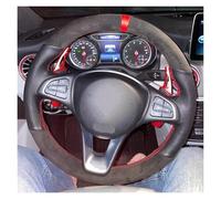 Segmented Steering Wheel Protector For Benz For C180 C200 C260 C300 B200 E200 E300 For CLS For GLC Car Steering Wheel Braid Cover Automotive(Yellow Thread)