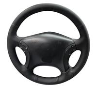 Segmented Steering Wheel Protector For Benz W203 For CClass 2001-2007 Car Interior Accessories Microfiber Leather DIY Steering Wheel Cover Protective(Gray Thread)