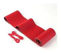 Segmented Steering Wheel Protector Steering Wheel Protective 38cm 15inch Car Braid Cover Artificial Leather Needles And Thread Soft Non-slip Auto Interior Accessories Kits(A-RED)