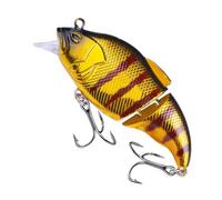 Segmented Swimbait Lure - Realistic Slow Casting Crankbait with Hooks, Articulated Fishing Lure | Professional Fishing Accessory with Modern and Creative Design Long Lasting for Bai Fishing