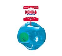 SEGMINISMART KONG Medium Dog Toy Jumbler Ball Shape Tennis Ball Inside 2-in-1 Squeaker Colors Vary
