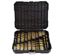 Segomo Tools 230-Piece 135-Degree High Speed HSS Titanium Twist Drill Bit Set - Drill Bit Kit for Metal, Wood, Plastic & More