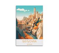 Segovia Spain Vintage Travel Poster Art Canvas Decor Wall Print Photo Home Modern Decoratives 24x36inch(60x90cm)