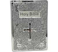 SEGOY Crushed Diamond Ceramic Christian Lord and Bible Book Ornaments 25cm