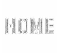 SEGOY Mirrored Diamond Large Home Letters Crushed Crystal Mirror Diamond Wall Art,Gift Ready Box 35X20CM