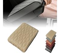 Segregatei Memory Cotton Car Armrest Box Pad, Segregateicar Center Console Cushion Pad, Arm Rest Cover for Car, Easy to Install Cars Center Console Cover Pads (Beige,L)