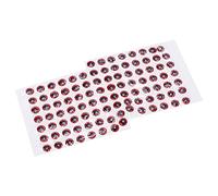 Segrehy 100Pcs Fishing Lure Eyes Three Dimensional Sticky Lightweight Durable Fisheye Sticker for Making Fishing Bait Professional Resin Material 5mm Diameter Golden Red Round Fish Eyes (Red)