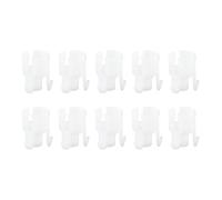 Segrehy 10pcs Clutch Pump Master Cylinder Buckles Clips Kit 9676534480 Replacement for Elysee C Elysee C2 C3 C4 C5 C6 307 308 408 3008 207 Durable Plastic Clutch System Repair Parts (White)